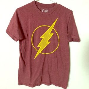 Burgundy DC Flash Textured Shirt